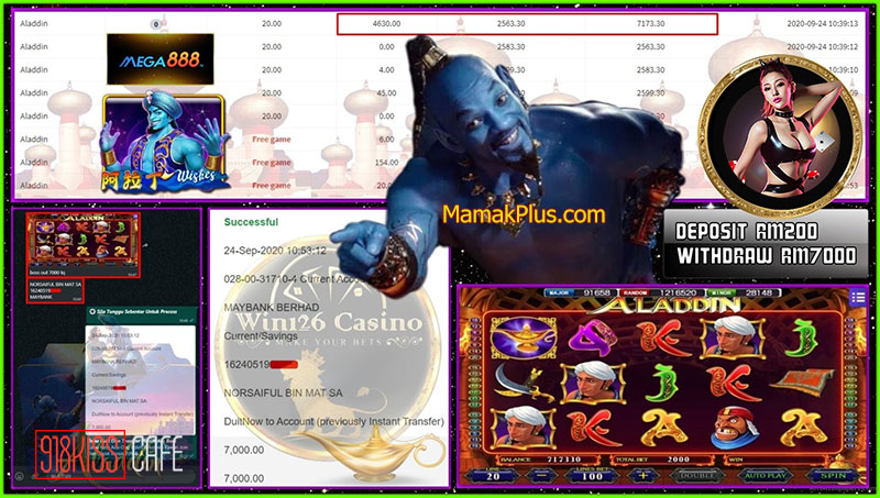 Aladdin Wishes Jackpot Mega888